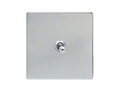 Govena Metal Włącznik uchylny pojedynczy CHROM POLEROWANY