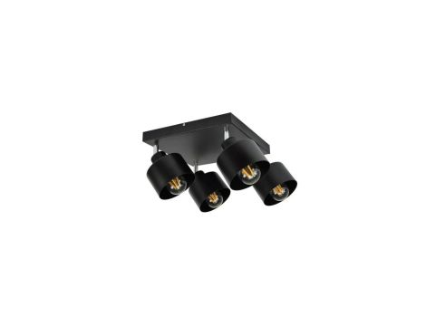 Lampa LOFT ABI P7 czarna 4xE27 plafon