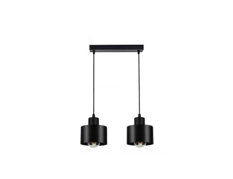 Lampa LOFT ABI W2 czarna 2xE27 wisząca