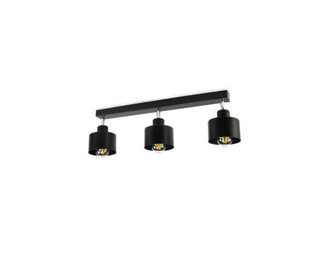 Lampa LOFT ABI P1 czarna 3xE27 plafon