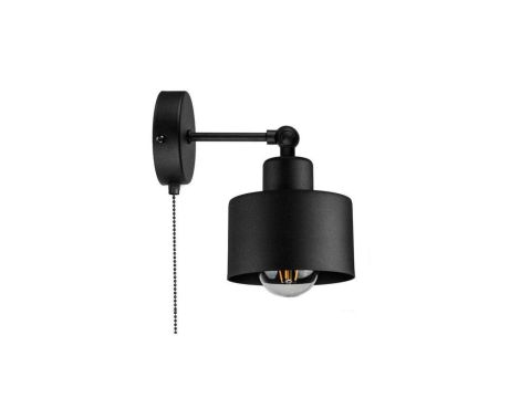 Lampa LOFT ABI K4W czarna 1xE27 kinkiet