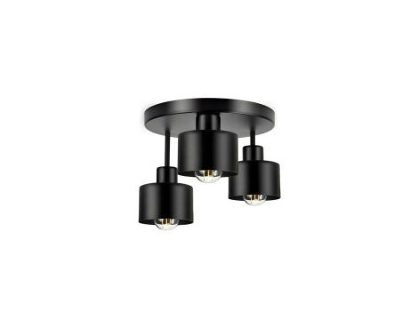 Lampa LOFT ABI P5 czarna 3xE27 plafon