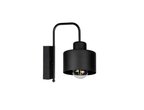 Lampa LOFT ABI K2 czarna 1xE27 kinkiet