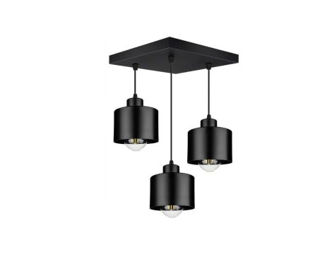 Lampa LOFT ABI W4 czarna 3xE27 wiszca LUX00867