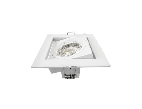 Oprawa SEVIL kwadrat biały mat regulowana halogenowa kwadrat w kwadracie