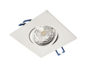 Oprawa halogenowa oczko ATENA-K-W kwadratowa biaa piaskowana regulowana sufitowa wpuszczana aluminiowa LUX02265