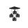 Lampa LOFT ABI W4 czarna 4xE27 wisząca LUX00868