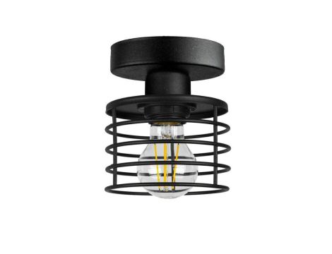 Lampa LOFT LARK P9 czarna 1xE27 plafon LUX01363