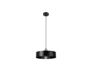 Lampa LOFT IDA-S W2 1xE27 wisząca czarno srebrny