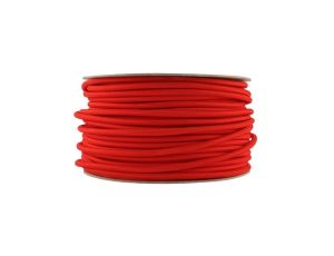 Kabel 2 żyłowy czerwony 2x0,75mm2 - 1m w oplocie