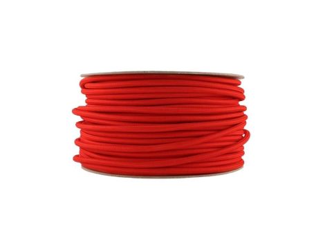 Kabel 2 żyłowy czerwony 2x0,75mm2 - 1m w oplocie