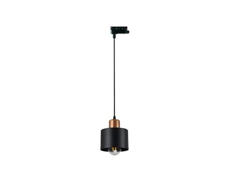 Lampa LOFT fi-120 1xE27 wisząca 1F na szynoprzewód LUXsystem czarno-złota