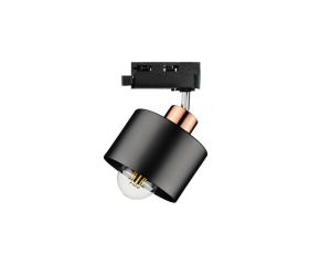 Lampa LOFT ABI TRACK 1xE27 1F na szynoprzewód LUXsystem czarno-złota