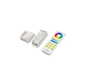 Kontroler led RGB+CCT RF 15A 180W 12VDC/24VDC odbiornik + pilot dotykowy biały 2,4ghz Wireless fut045a
