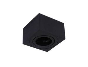 Oprawa CUBE-MINI-50-SB kwadrat czarna piaskowana sufitowa natynkowa regulowana