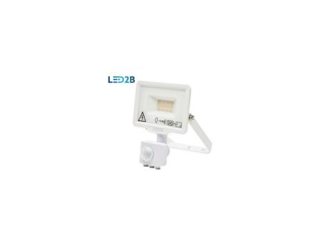 Naświetlacz oprawa led MHC 10W biały PIR 3000K ciepła biała z czujnikiem