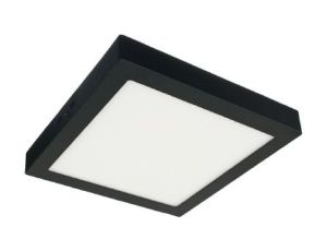 Plafon Modesto kwadrat LED 24W czarne 2400lm 4000K aluminium LUX08413