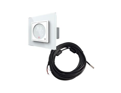 Livolo termostat pokojowy dotykowy biały z podłogowym czujnikiem temperatury komplet z ramką