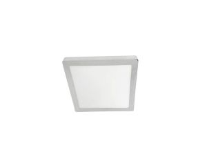 Plafon Modesto kwadrat LED 24W chrom 2400lm 3000K aluminium