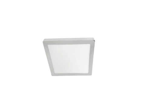 Plafon Modesto kwadrat LED 24W chrom 2400lm 3000K aluminium