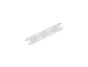 Moduł 3 led smd 2835 12V 0,72W zimny MPL soczewka kąt 160 stopni