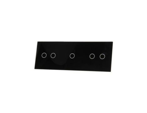 Livolo CZARNY PANEL SZKLANY 2+1+2 70212-62