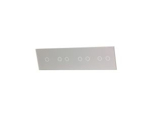 Livolo SREBRNY PANEL SZKLANY 1+2+2+2 701222-64
