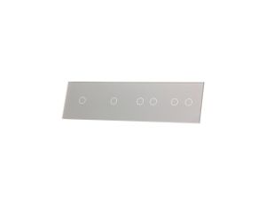 Livolo SREBRNY PANEL SZKLANY 1+1+2+2 701122-64