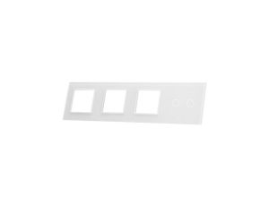 Livolo BIAŁY PANEL SZKLANY 2 + POTRÓJNE MIEJSCE NA GNIAZDO 702GGG-61