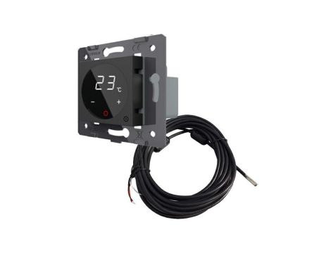 Livolo wkład termostatu pokojowego dotykowego czarny z podłogowym czujnikiem temperatury