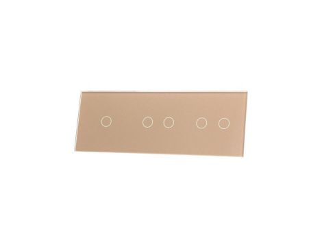 Livolo SZAMPAŃSKI METALIZOWANY PANEL SZKLANY 1+2+2 70122-63