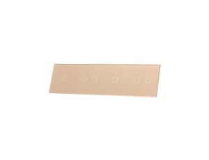 Livolo SZAMPAŃSKI METALIZOWANY PANEL SZKLANY 1+2+1+2 701212-63