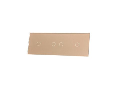 Livolo SZAMPAŃSKI PANEL SZKLANY 1+2+1 70121-63