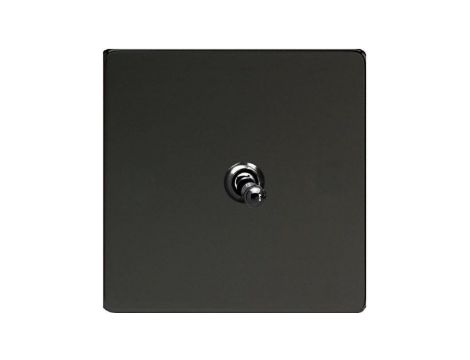 Varilight Metal Włącznik krzyżowy uchyln kolor czarny mat + czarne irydium