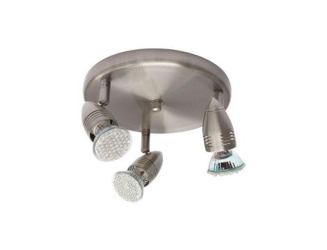 Kanlux oprawa ścienno-sufitowa MOLI EL-3O, chrom, potrójna, okrągła, regulowana