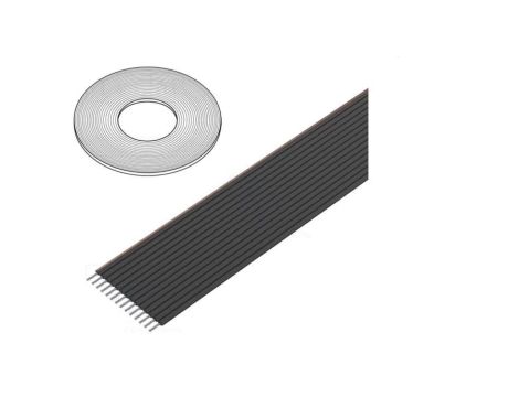 Przewód: wstążkowy 1,27mm linka Cu nieekranowany PVC czarny 3319/14 (100FT)