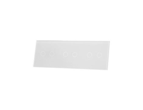 Livolo BIAŁY PANEL SZKLANY 2+2+2 70222-61