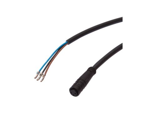 Złącze do samokonfekcjonowania Mini proste żeńskie druga końcówka niezarobiona 3-pinowe 2m PUR 3x0.34mm IP67 VK200015