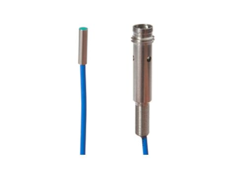 Czujnik indukcyjny fi3mm dł: 12mm zabudowany Sn: 0,8mm 10-30VDC PNP NO złącze kablowe M8 0,2m IP67 IBR3C662