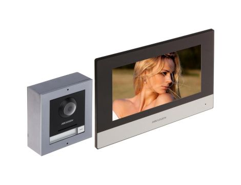 Zestaw wideodomofonowy 1-rodzinny 2-żyłowy DS-KIS702(Europe BV)