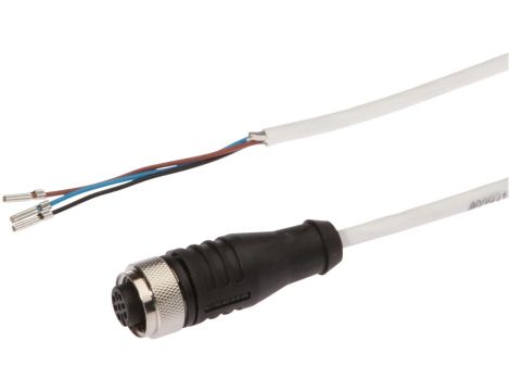 Kabel połączeniowy, 20m, M12 żeński (gniazdo) 3pin prosty, Końcówka wolna, 3x0,34mm, VKB0H025