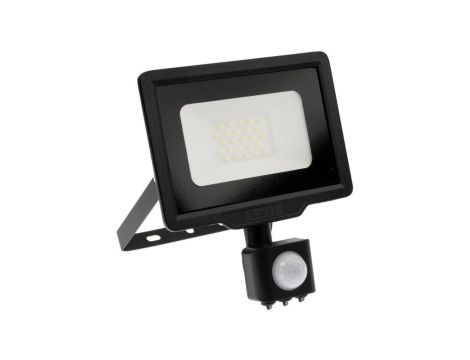 Naświetlacz LED 20W 1600lm 4000K IP44 Czarny z czujnikiem ruchu LED2B KOBI MHC