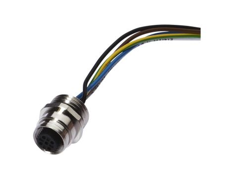 AV98C616, akcesoria, wbudowane gniazdo, kompletne, 30V, -30-90C, M12 5pin, IP67, mocowanie śrubowe M16
