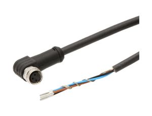 VK205071, Kabel połączeniowy, 2 m, żeński M8 (gniazdo) 3-pinowy kątowy, wolny koniec przewodu, 3x0,34 mm, PUR