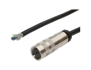 VK50C020 Kabel połączeniowy, 5 m, gniazdo Binder723 12-stykowe proste, wolny koniec kabla, 12-żyłowy