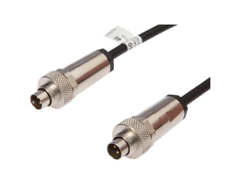 VK507F46 Kabel połączeniowy, 5 m, wtyczka M9 4-stykowa prosta, wtyczka M9 4-stykowa prosta, 4-żyłowy, PUR (poliuretan)