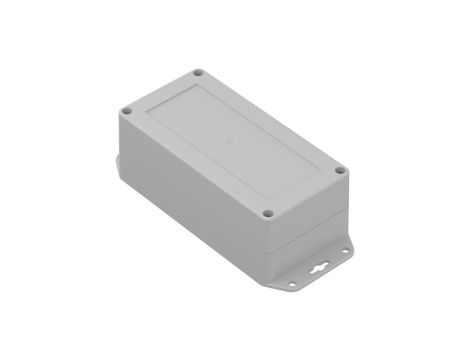 ZP160.80.60SUJ-IP67 TM PC - Obudowa hermetyczna ZP160.80.60 jasna z uszami z uszczelką zalewaną i tulejkami mosiężnymi PC