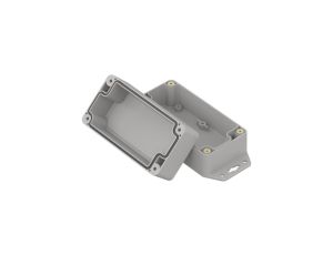 ZP120.60.60SUJ-IP67 TM PC - Obudowa hermetyczna ZP120.60.60 jasna z uszami z uszczelką zalewaną i tulejkami mosiężnymi PC