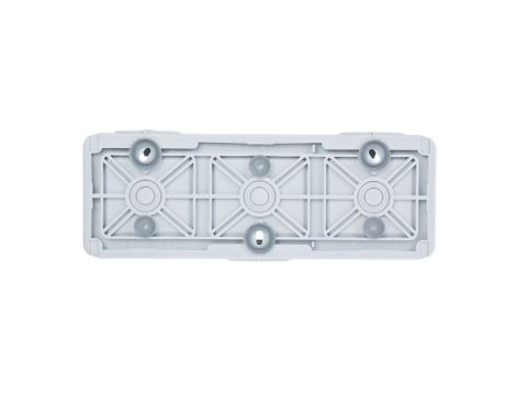 PLEXO55 Puszka natynkowa potrójna pozioma szara 069680