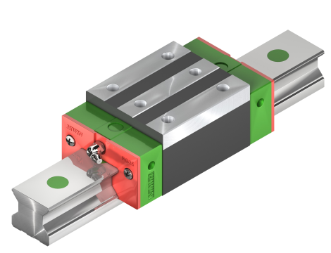 HIWIN - RGH35CA-ZB-H  - Wózek z obiegiem wałeczków, 34 x 70 x 124